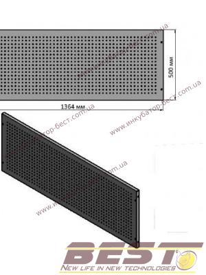 Панель перфорированная для инструмента 1365 х 500 х 25 мм Панель перфорированная для инструмента 1365 х 500 х 25 мм